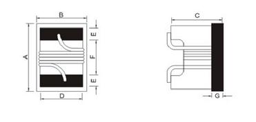 Dimensions of HWI Series Wire Wound Chip Ceramic Inductors
