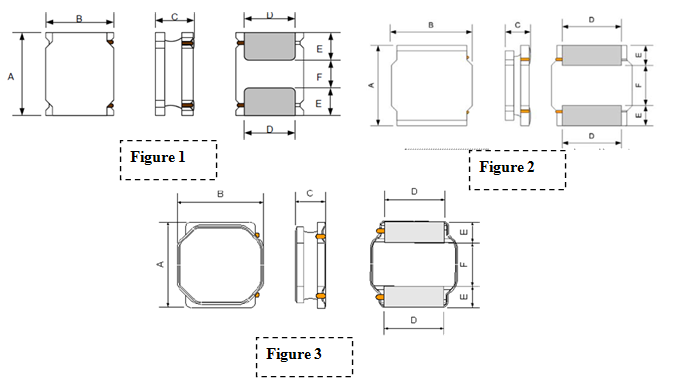 Dimensions of NR Series Power Inductor