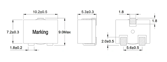 Compact Flat High Current Inductor-Zxcompo